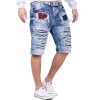 Cipo & Baxx regular fit Shorts Herren Stonewashed CK219 Blue