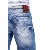 Cipo & Baxx regular fit Shorts Herren Stonewashed CK219 Blue