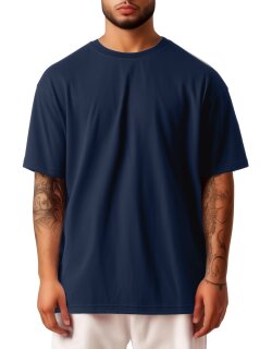 Reichstadt Oversized Herren T-Shirt 25RS070 Dark Blue XXS