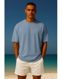 Reichstadt Oversized Herren T-Shirt 25RS070 Light Blue XXS