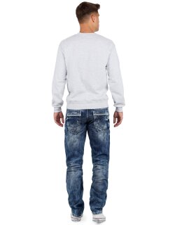 Cipo & Baxx regular fit Jeans Herren Stonewashed CD104 Blue W38/L32