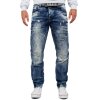 Cipo & Baxx regular fit Jeans Herren Stonewashed CD104 Blue W33/L34