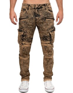 Cipo & Baxx straight fit Jeans Herren Stonewashed CD780