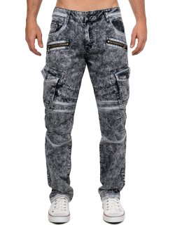 Cipo & Baxx straight fit Jeans Herren Stonewashed CD780