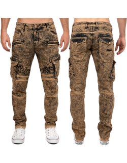 Cipo & Baxx straight fit Jeans Herren Stonewashed   -...