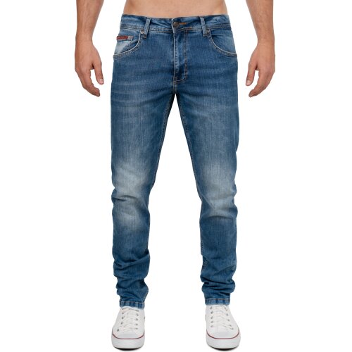 Cipo & Baxx slim fit Jeans Herren Stonewashed CD820 Blue W32/L32