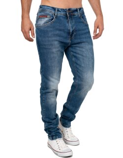 Cipo & Baxx slim fit Jeans Herren Stonewashed CD820 Blue W32/L32