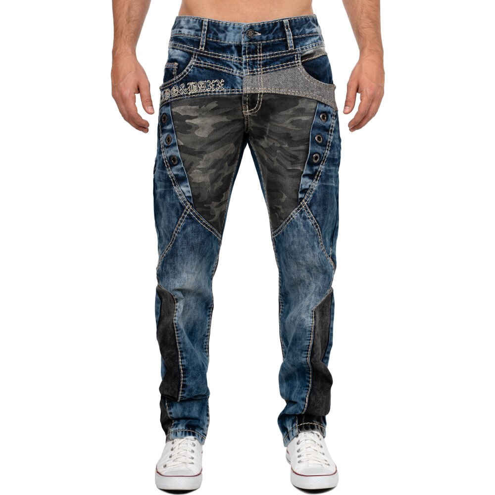 Cipo & Baxx regular fit Jeans Herren Stonewashed CD894 Blue W31/L32