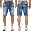 Cipo & Baxx regular fit Shorts Herren Stonewashed CK266