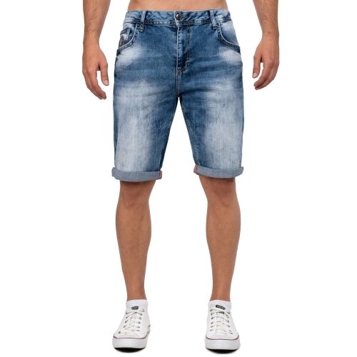 Cipo & Baxx regular fit Shorts Herren Stonewashed CK266 Blue W32