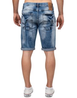Cipo & Baxx regular fit Shorts Herren Stonewashed CK266 Blue W32