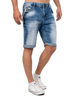 Cipo & Baxx regular fit Shorts Herren Stonewashed CK266 Blue W32