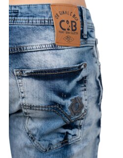 Cipo & Baxx regular fit Shorts Herren Stonewashed CK266 Blue W32