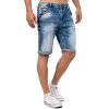 Cipo & Baxx regular fit Shorts Herren Stonewashed CK266 Blue W32