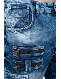 Cipo & Baxx regular fit Shorts Herren Stonewashed CK295 Blue W32