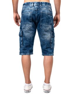 Cipo & Baxx regular fit Shorts Herren Stonewashed CK295 Blue W34