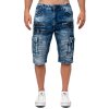 Cipo & Baxx regular fit Shorts Herren Stonewashed CK295 Blue W34