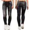 Cipo & Baxx Slim Fit Jeans Damen Stonewashed   - WD382