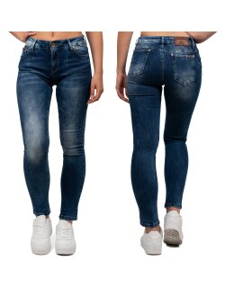 Cipo & Baxx Slim Fit Jeans Damen Stonewashed   - WD461