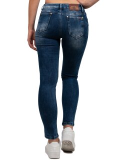 Cipo & Baxx slim fit Jeans Damen Stonewashed WD461 Blue W29/L32