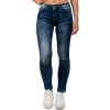 Cipo & Baxx slim fit Jeans Damen Stonewashed WD461 Blue W29/L32