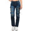 Cipo & Baxx regular fit Jeans Damen Stonewashed WD529