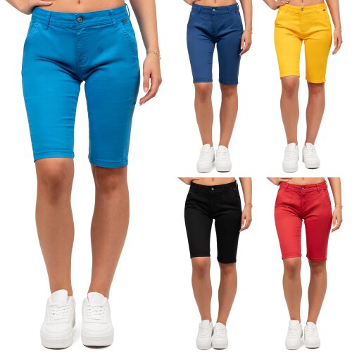 Cipo & Baxx Damen Straight Fit Capri Hose Mid Waist BA-WK186