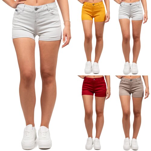 Cipo & Baxx regular fit Shorts Damen Mid Waist WK195