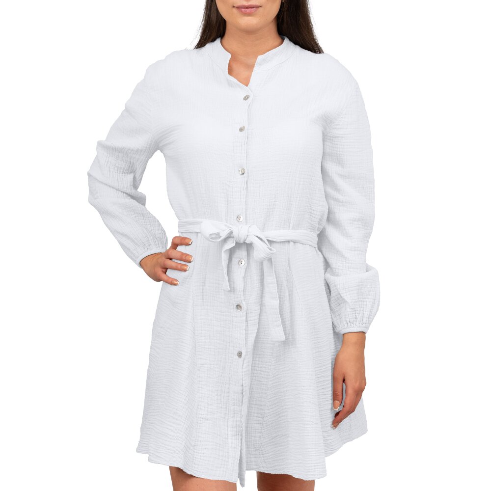 Reichstadt Oversized Sommerkleid Damen Musselin 25RSW075 White One Size