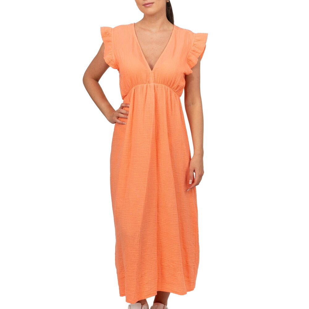 Reichstadt Relaxed Fit Sommerkleid Damen Musselin 25RSW076 Orange One Size