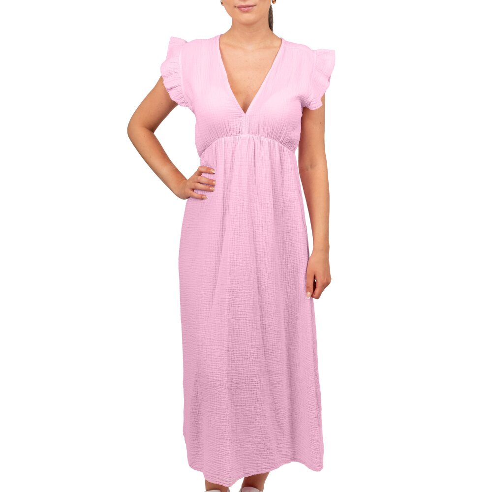 Reichstadt Relaxed Fit Sommerkleid Damen Musselin 25RSW076 Pink One Size