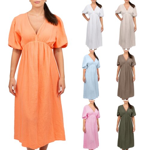 Reichstadt Damen Musselin Sommerkleid 25RSW077