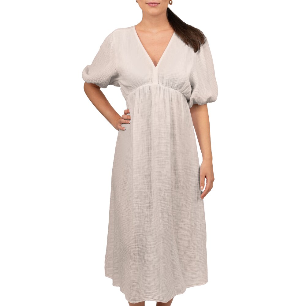 Reichstadt Relaxed Fit Sommerkleid Damen Musselin 25RSW077 Beige One Size
