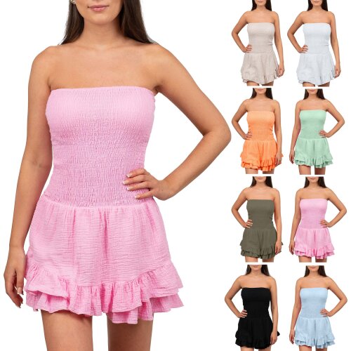 Reichstadt Damen Musselin Sommerkleid mit Shorts 25RSW078