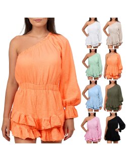 Reichstadt Damen Musselin Sommerkleid mit Shorts 25RSW079