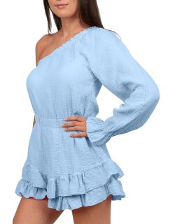 Reichstadt Damen Musselin Sommerkleid mit Shorts 25RSW079