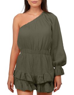 Reichstadt Damen Musselin Sommerkleid mit Shorts 25RSW079