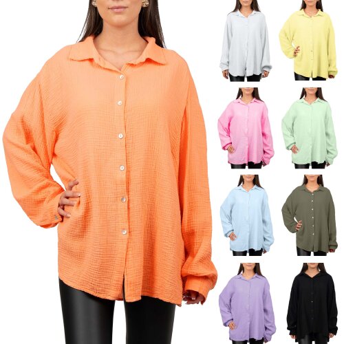 Reichstadt Damen Musselin Bluse 25RSW080