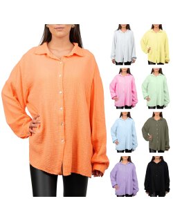 Reichstadt Damen Musselin Bluse 25RSW080