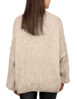 Reichstadt Relaxed Fit Strickjacke Oversized-Look 25RSW068 Beige One Size