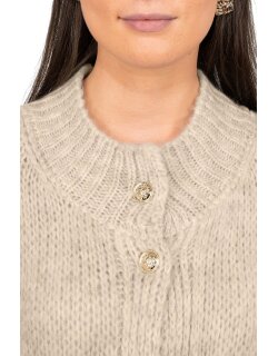 Reichstadt Relaxed Fit Strickjacke Oversized-Look 25RSW068 Beige One Size