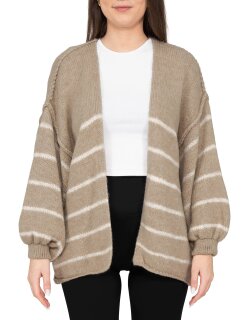 Reichstadt Relaxed Fit Cardigan Streifen-Design 25RSW088