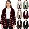 Reichstadt Relaxed Fit Cardigan Streifen-Design 25RSW088
