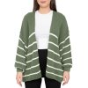 Reichstadt Relaxed Fit Cardigan Streifen-Design 25RSW088
