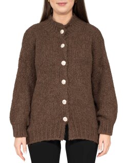 Reichstadt Relaxed Fit Strickjacke Dekorative Knöpfe 25RSW094