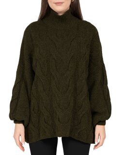 Reichstadt Relaxed Fit Strickpullover Zopfstruktur 25RSW091