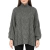 Reichstadt Relaxed Fit Strickpullover Zopfstruktur 25RSW091
