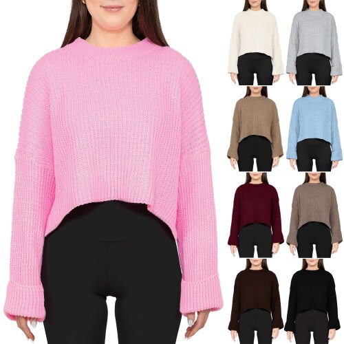 Reichstadt Relaxed Fit Strickpullover Breite Ärmelabschlüsse 25RSW093