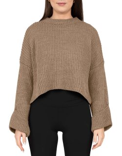 Reichstadt Relaxed Fit Strickpullover Breite Ärmelabschlüsse 25RSW093