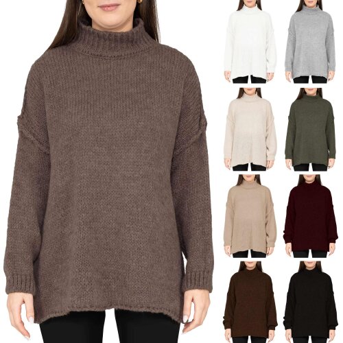 Reichstadt Relaxed Fit Strickpullover Überschnittene Schultern 25RSW095